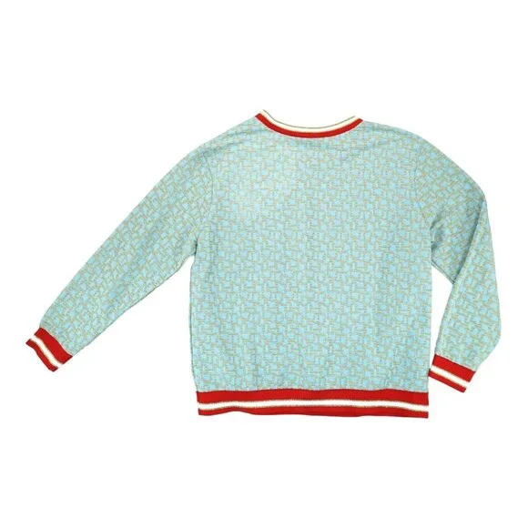 H&M Bumblebee Embellished Metallic Women's Sweatshirt Size Large - Picture 2 of 6